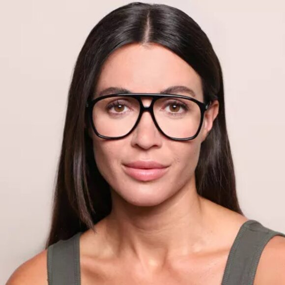 Saint Laurent DUNE Women Eyeglasses Black Pilot SL596 DUNE OPT 001 NEW AUTHENTIC - Picture 10 of 15